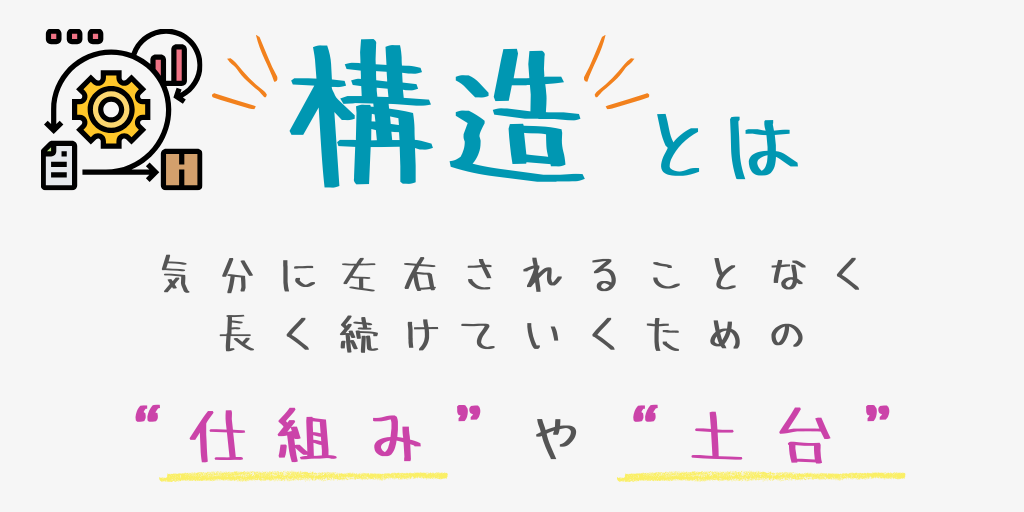 構造とは仕組みや土台